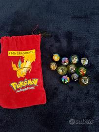 Biglie Pokemon + sacchetto porta biglie