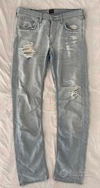 Jeans Lee azzurri con strappi taglia L Uomo