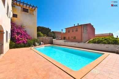 Bilocale con veranda e piscina - Santa Teresa G