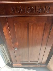 Armadietto Angolare in Legno Antico