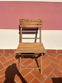 Sedie in legno da esterno