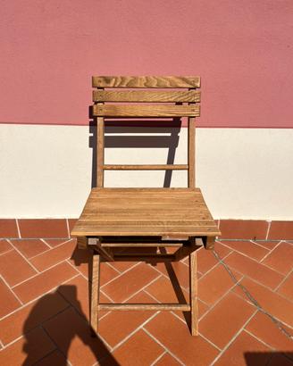 Sedie in legno da esterno