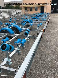 Rimorchio porta barca o gommone gamma completa