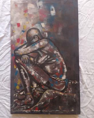 Quadro ad olio su tela Costa D'Avorio