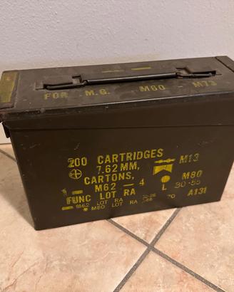 🔥 Cassa Munizioni Originale USA M60 7.62 NATO