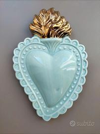 Ex voto porcellana tiffany e oro