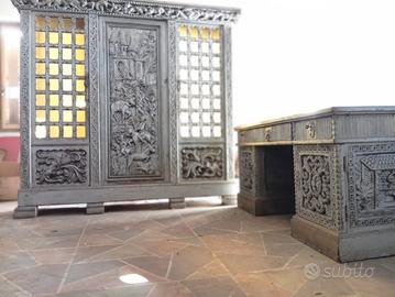 Set antico sacrestia fine 800 da restaurare