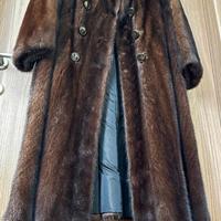 Cappotto di pellicia autentica di visone maschio
