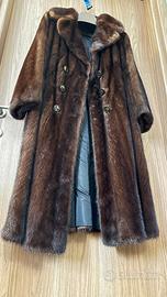 Cappotto di pellicia autentica di visone maschio