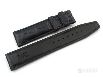 Cinturino Iwc Vera Pelle Alligatore Blu 20/18 mm