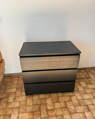 Cassettiera Nera o Color legno