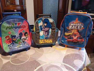 3 di Zainetto/Trolley con Ruote x Bambini