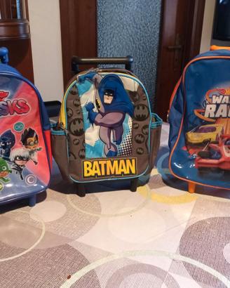 3 di Zainetto/Trolley con Ruote x Bambini