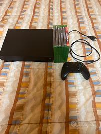 Xbox One X + joystick e giochi