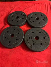 Set 4 Dischi Peso per Manubri e Bilanciere 2,5kg