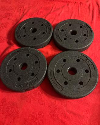 Set 4 Dischi Peso per Manubri e Bilanciere 2,5kg