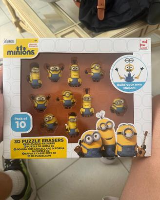 set puzzle minion in gomma ancora in scatola