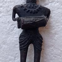 ANTICA STATUA SCULTURA IN BRONZO ASIATICA /173B