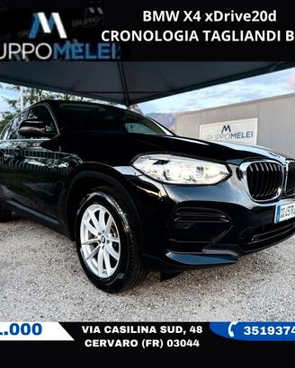 BMW X4 xDrive20d CRONOLOGIA TAGLIANDI BMW