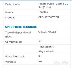 Volante Fanatec GT DDPRO 5nm