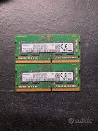Coppia Ram ddr4 4gb samsung 2666 mhz