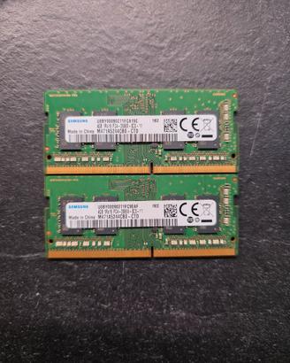 Coppia Ram ddr4 4gb samsung 2666 mhz