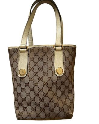 Borsa Gucci in tela beige tote bag ophidia