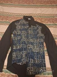 camicia da uomo naracamicie nera ricamata