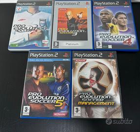 Collezione giochi pro evolution soccer per ps2