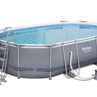 Piscina ovale 488x305x107 con pompa Bestway NUOVA