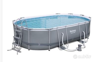 Piscina ovale 488x305x107 con pompa Bestway NUOVA