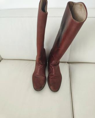 Stivali da equitazione (da cavallo) in pelle 