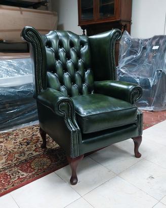 Poltrona chesterfield Queen Anne.  Chester nuovi 