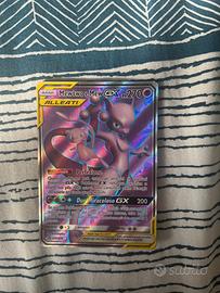 carta pokemon mew e mewtwo alleati gx full art 019
