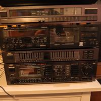 impianto stereo hi fi JVC completo anni 80