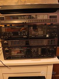 impianto stereo hi fi JVC completo anni 80