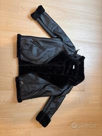 Giubbotto Motivi in ecopelle/pelliccia ecologica