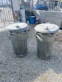 Vecchio bidone  zincato