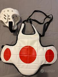 Set completo protezioni bambino 6-8a arti marziali