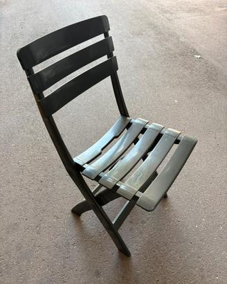 Sedia pieghevole plastica