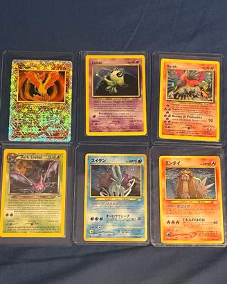 12 carte Lotto Pokemon Vintage HOLO 1999-2003