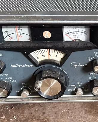 Hallicrafters SR-400 Cyclone II + PS-500 radio