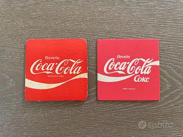 2 vecchi sottobicchieri Coca-Cola italiani