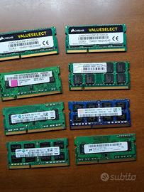 Blocco RAM Laptop SO-DIMM (DDR3 / DDR2) - Varie GB