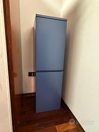 Coppia di mobiletti per bagno colore blu avio