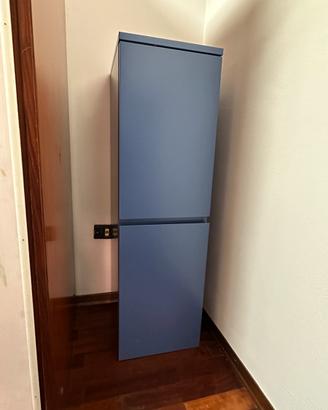 Coppia di mobiletti per bagno colore blu avio