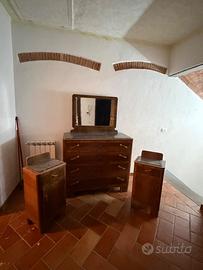 Comò con specchio + 2 comodini – primi ’900