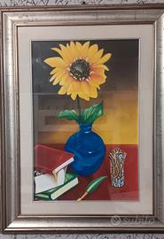 GIRASOLE olio su tela 
