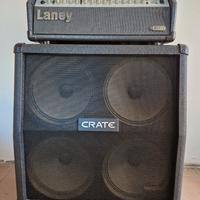 Testata Laney TF700 Tube Fusion + cassa Crate 4x12