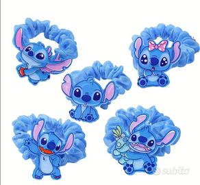 5 elastici per capelli con 5 diversi Stitch